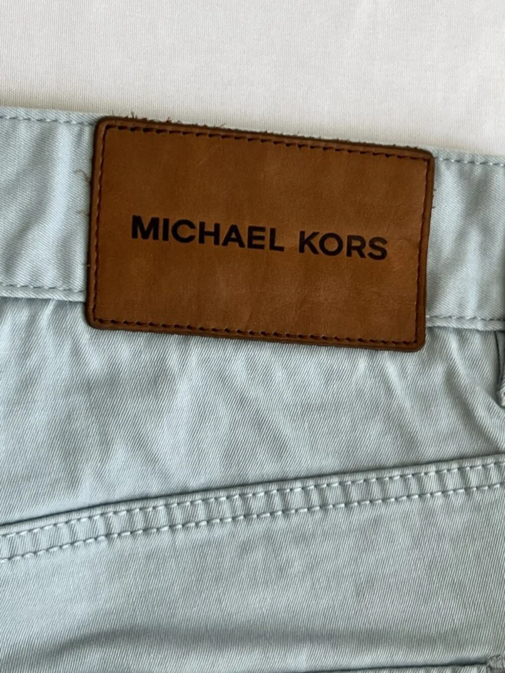 RARE Michael Kors Pre-Production Fit Sample Men's Pants Sz 32 Pale Sky NWT